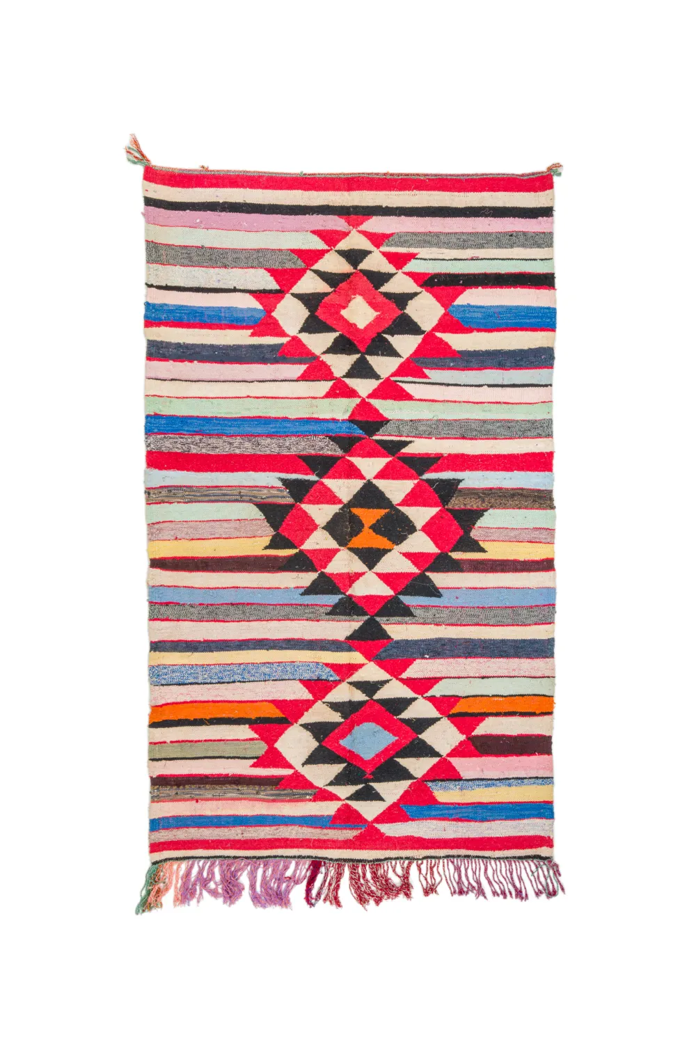 Tappeto Berberi Dal Marocco Boucherouite 145 x 250 cm