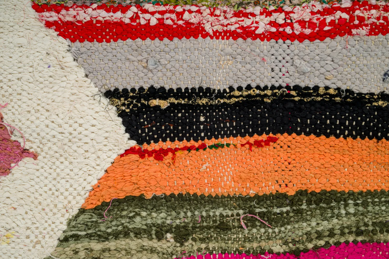 Tappeto Berberi Dal Marocco Boucherouite 135 x 270 cm