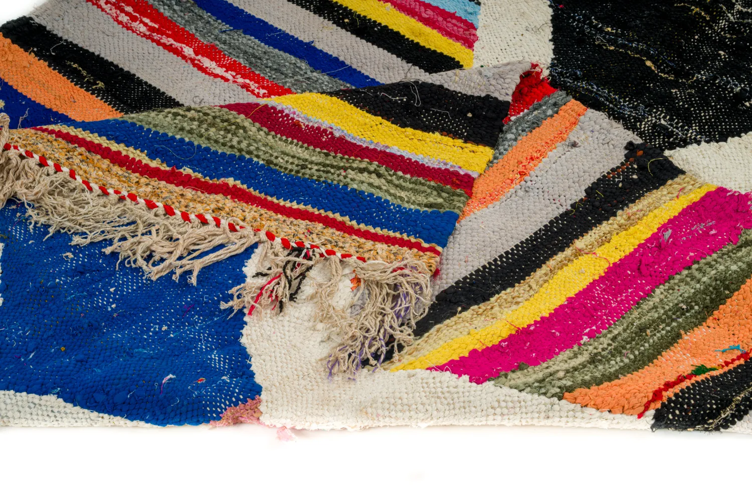 Tappeto Berberi Dal Marocco Boucherouite 135 x 270 cm