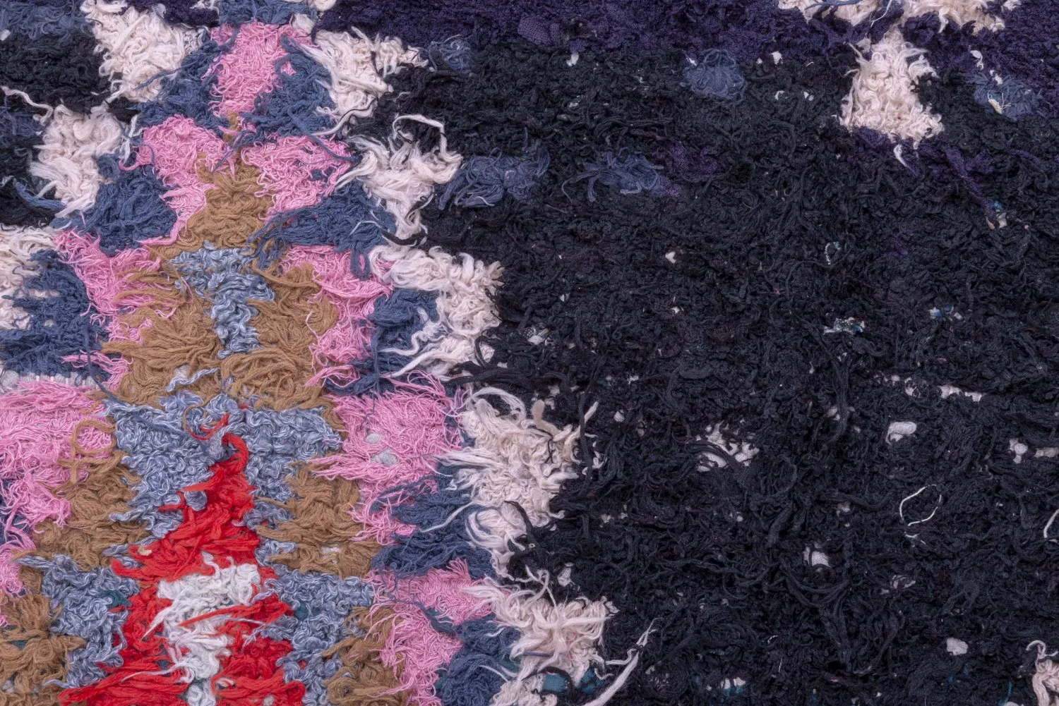 Tappeto Berberi Dal Marocco Boucherouite 245 x 135 cm