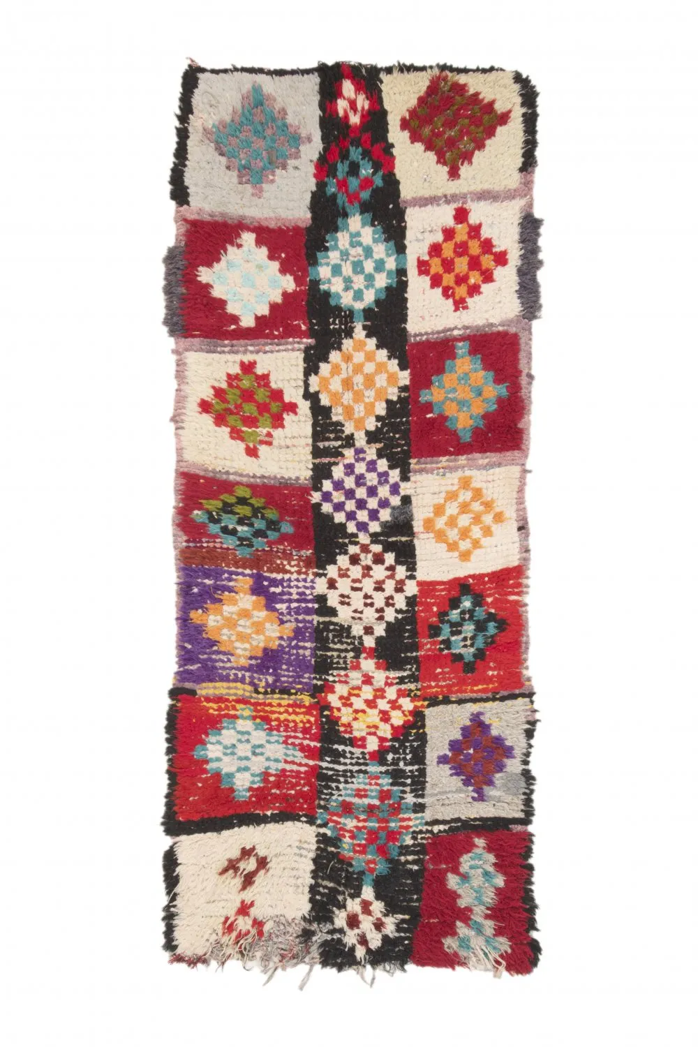 Tappeto Berberi Dal Marocco Boucherouite 200 x 85 cm