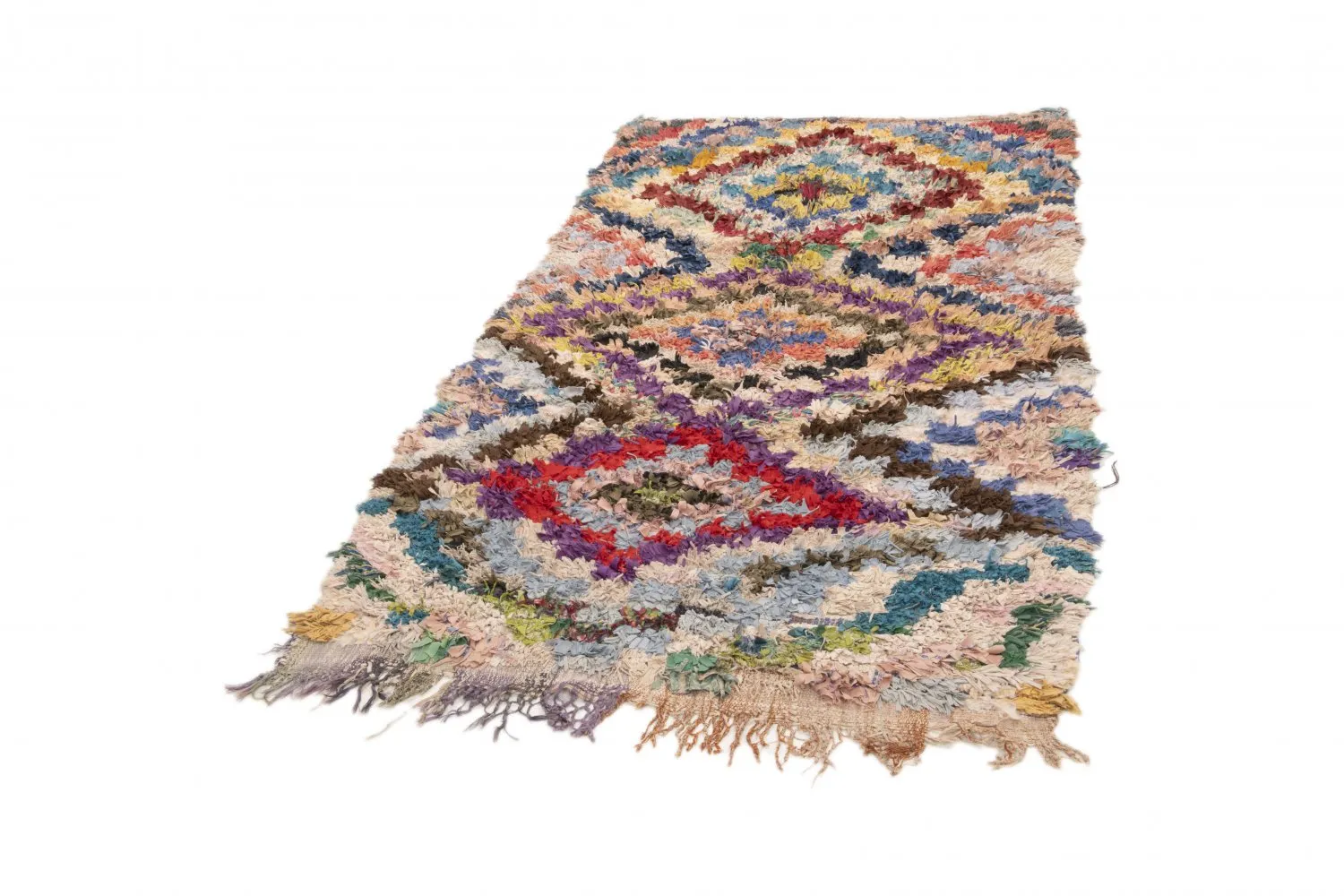 Tappeto Berberi Dal Marocco Boucherouite 230 x 125 cm