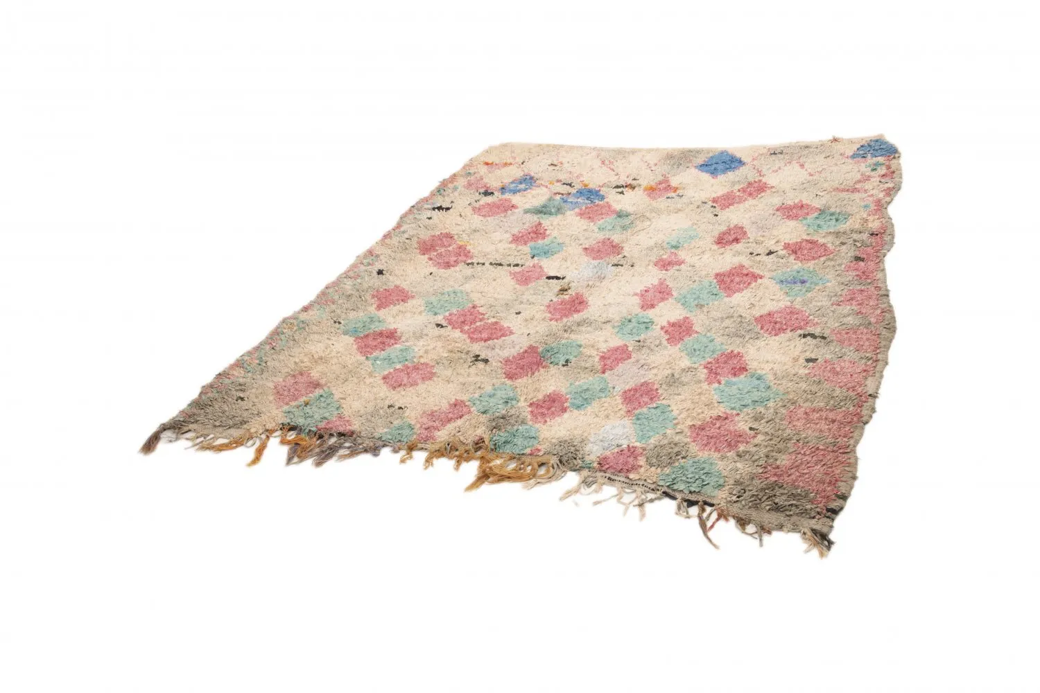 Tappeto Berberi Dal Marocco Boucherouite 205 x 170 cm