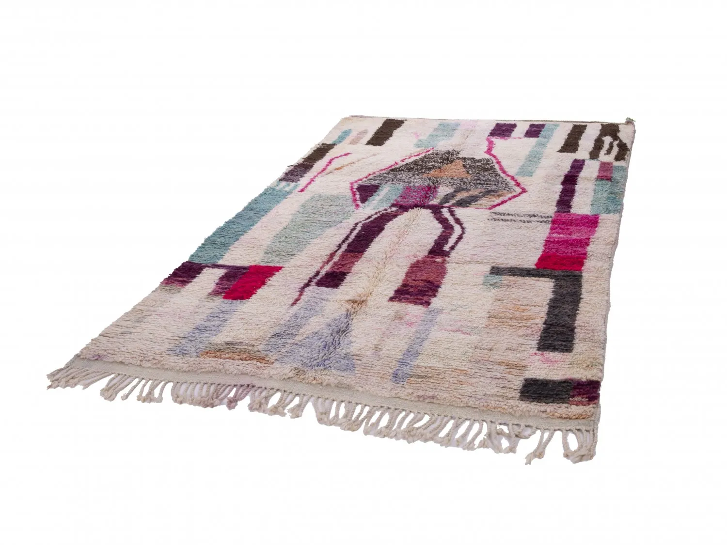 Tappeto Kilim In Stile Berbero Del Marocco Azilal 260 x 170 cm