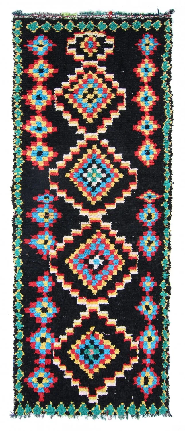 Tappeto Berberi Dal Marocco Boucherouite 370 x 145 cm