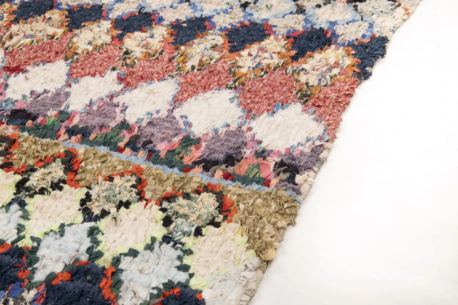 Tappeto Berberi Dal Marocco Boucherouite 210 x 140 cm