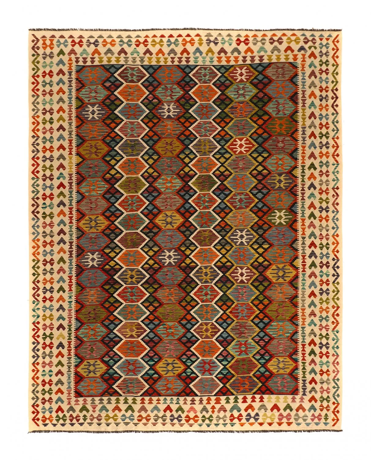 Tappeto kilim orientale 383 x 300 cm