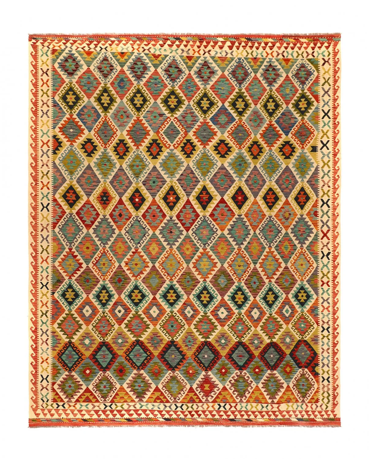 Tappeto kilim orientale 394 x 309 cm