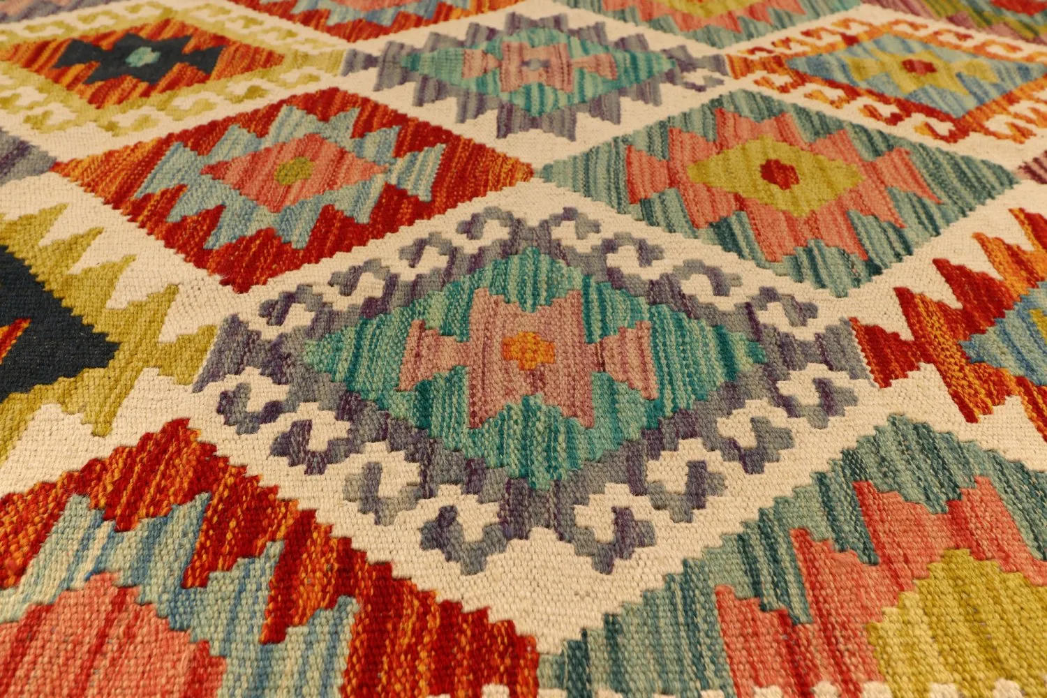 Tappeto kilim orientale 394 x 309 cm