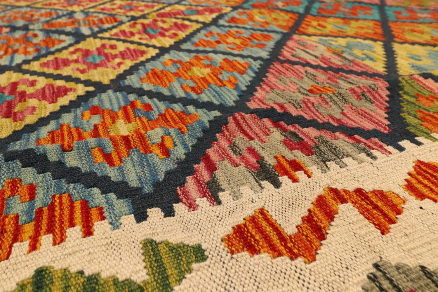 Tappeto kilim orientale 257 x 184 cm