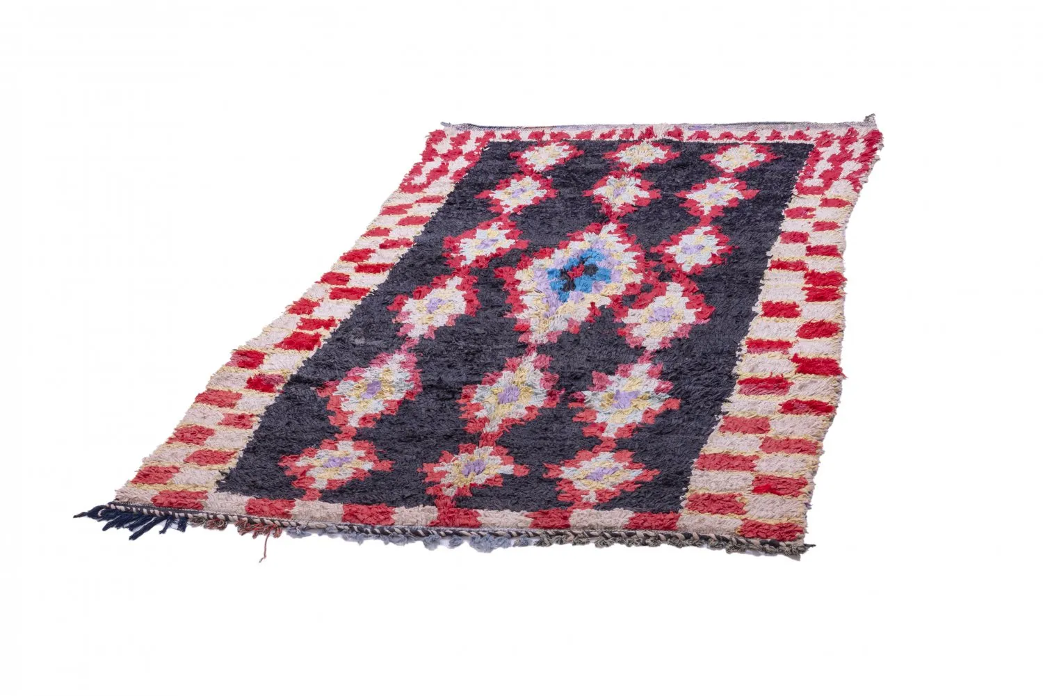 Tappeto Berberi Dal Marocco Boucherouite 235 x 130 cm