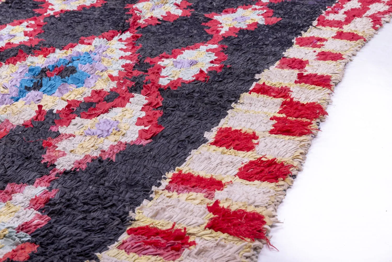 Tappeto Berberi Dal Marocco Boucherouite 235 x 130 cm