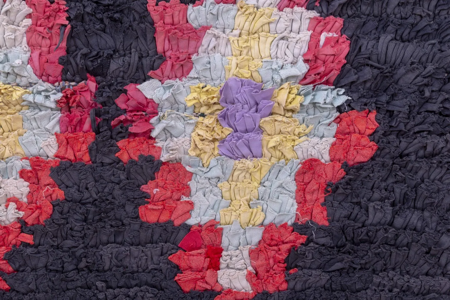 Tappeto Berberi Dal Marocco Boucherouite 235 x 130 cm