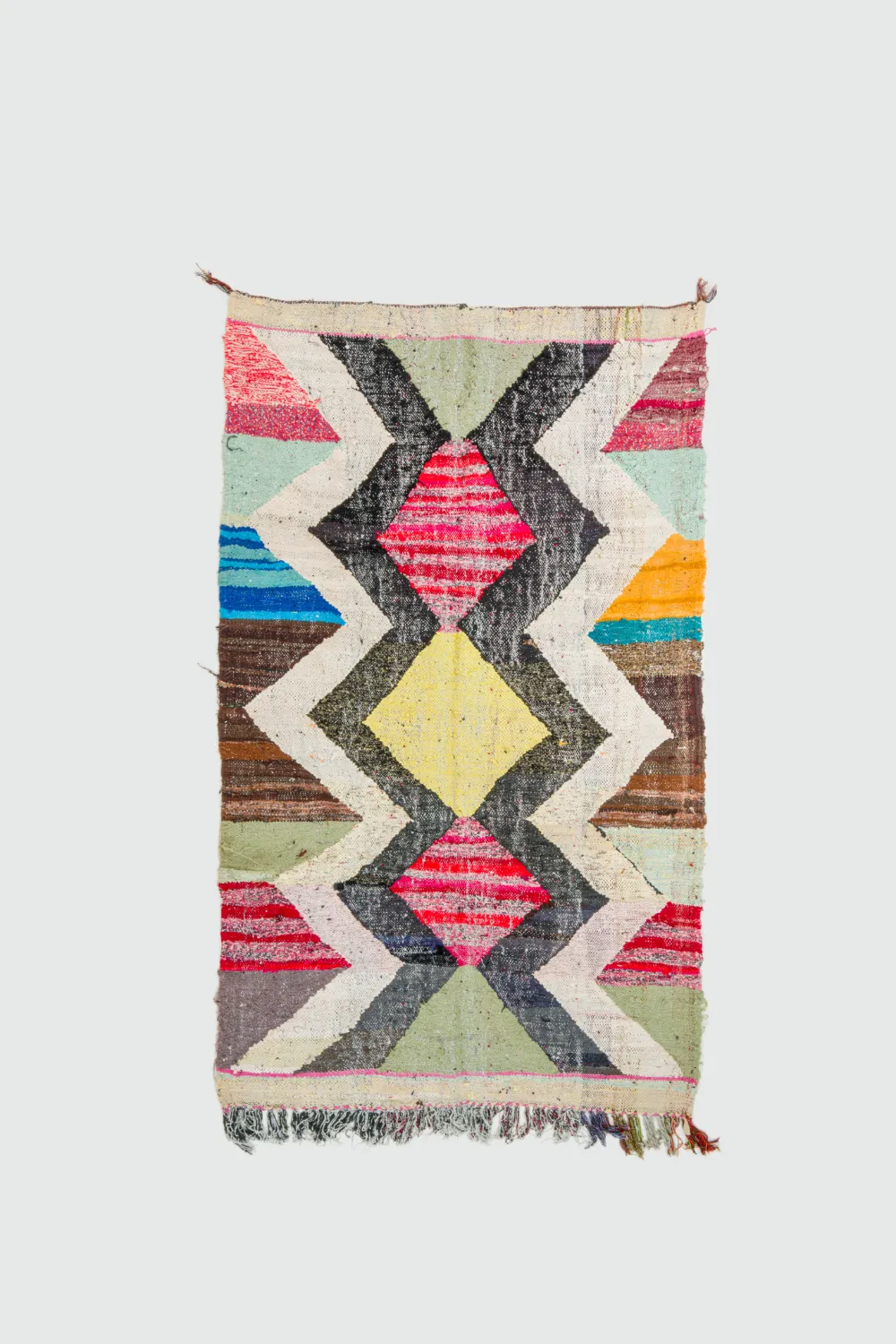 Tappeto Berberi Dal Marocco Boucherouite 135 x 230 cm