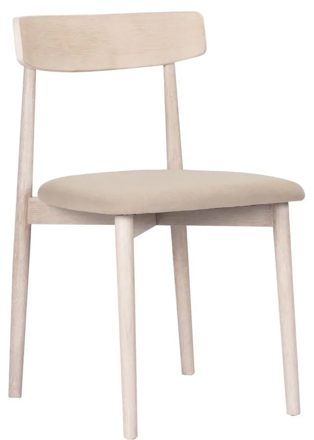 Sedia - Ystad (rovere bianco/beige) - 2 pezzi