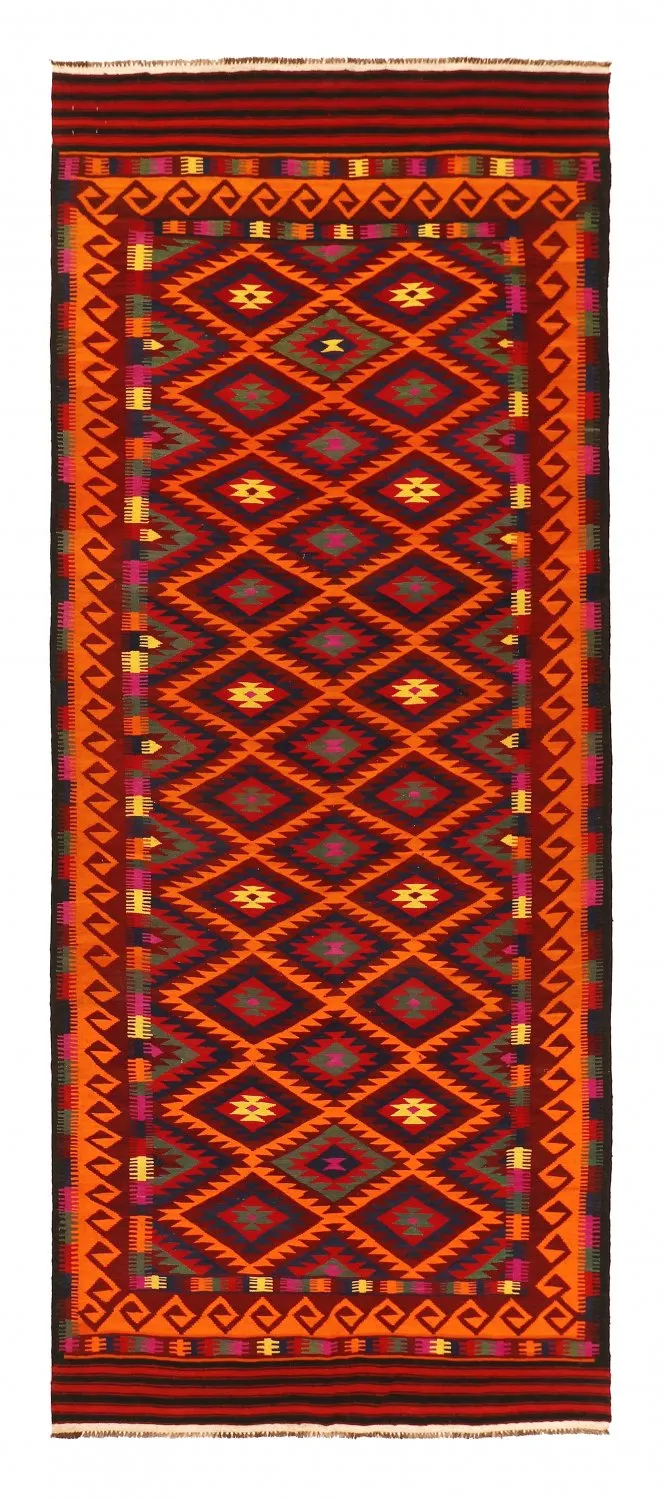 Tappeto kilim orientale 398 x 157 cm