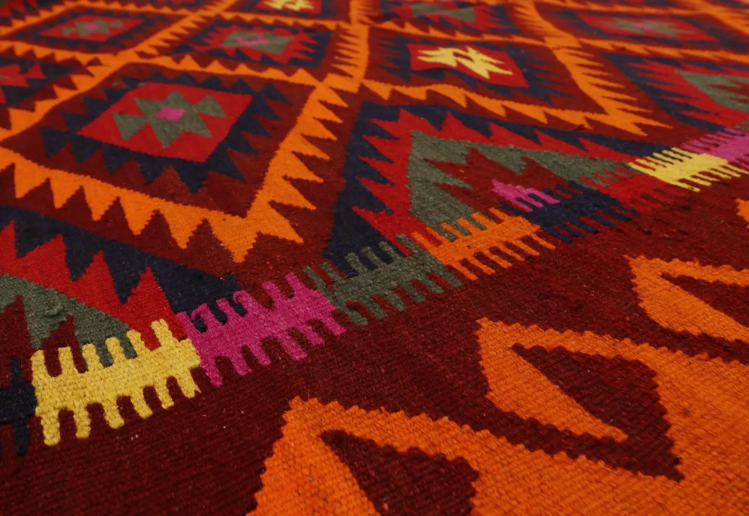 Tappeto kilim orientale 398 x 157 cm