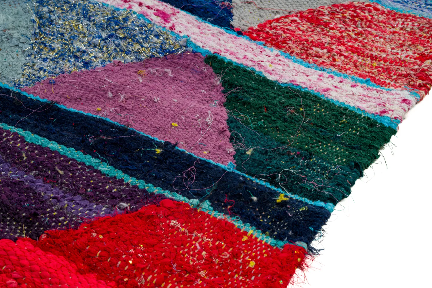 Tappeto Berberi Dal Marocco Boucherouite 135 x 265 cm