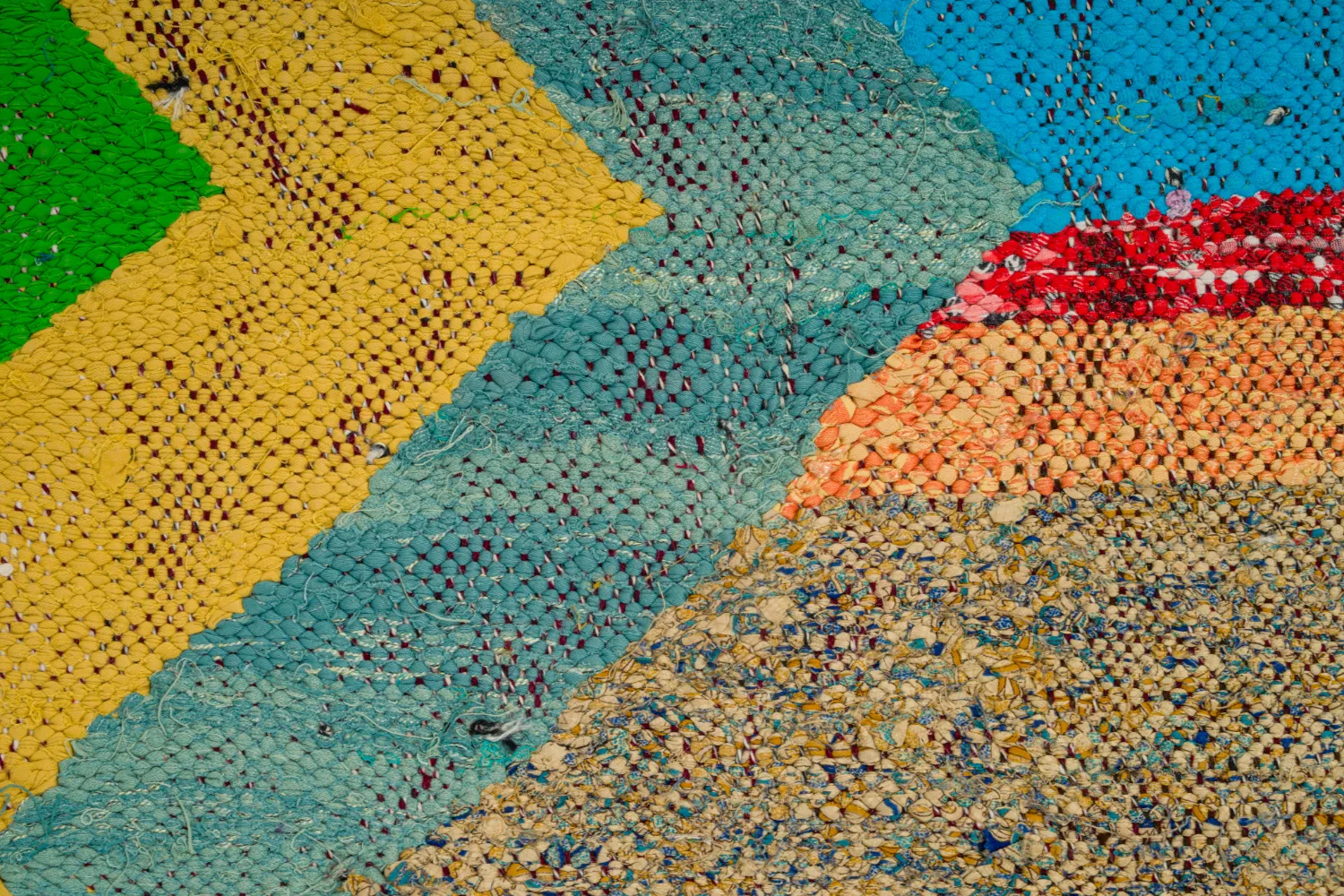 Tappeto Berberi Dal Marocco Boucherouite 125 x 230 cm