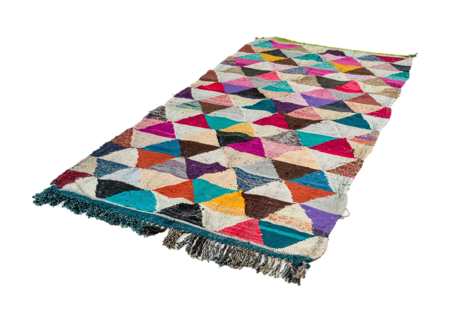Tappeto Berberi Dal Marocco Boucherouite 130 x 280 cm