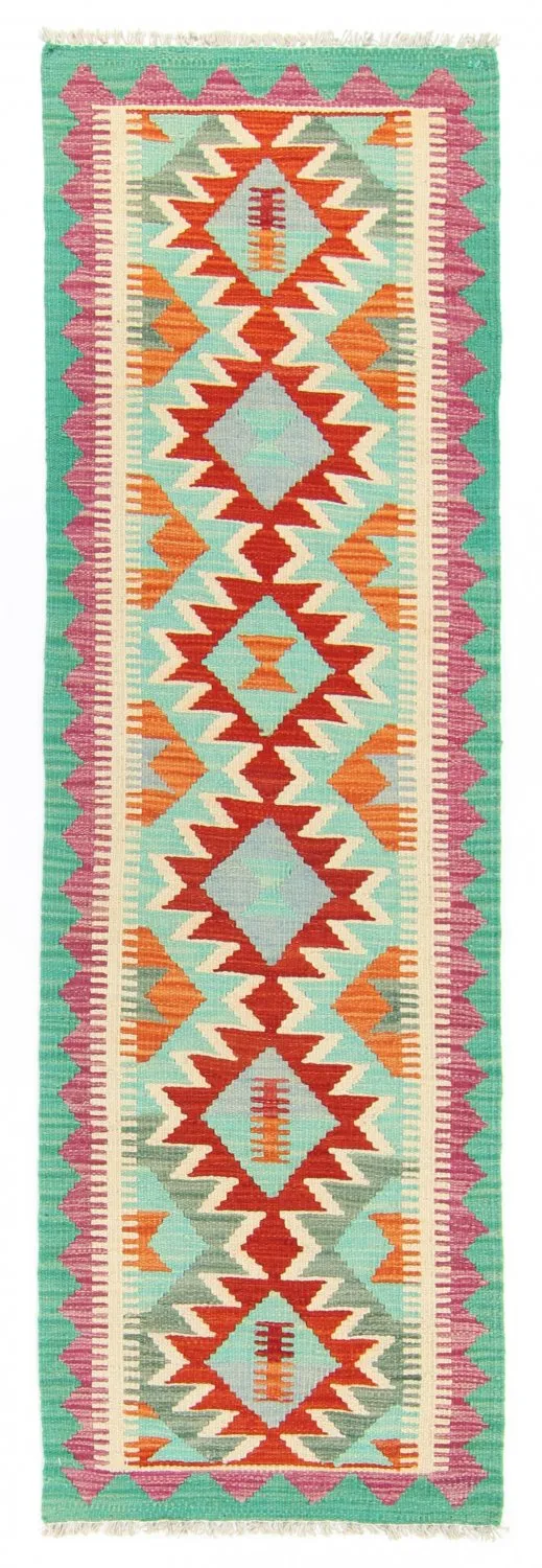 Tappeto kilim orientale 205 x 63 cm