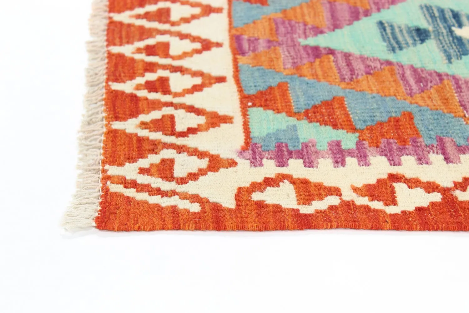 Tappeto kilim orientale 216 x 67 cm