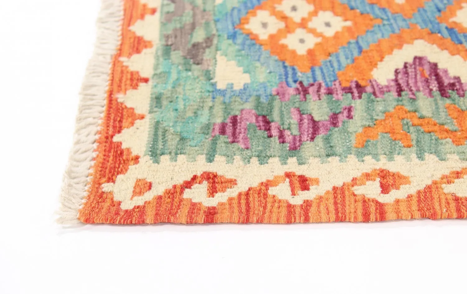 Tappeto kilim orientale 207 x 72 cm