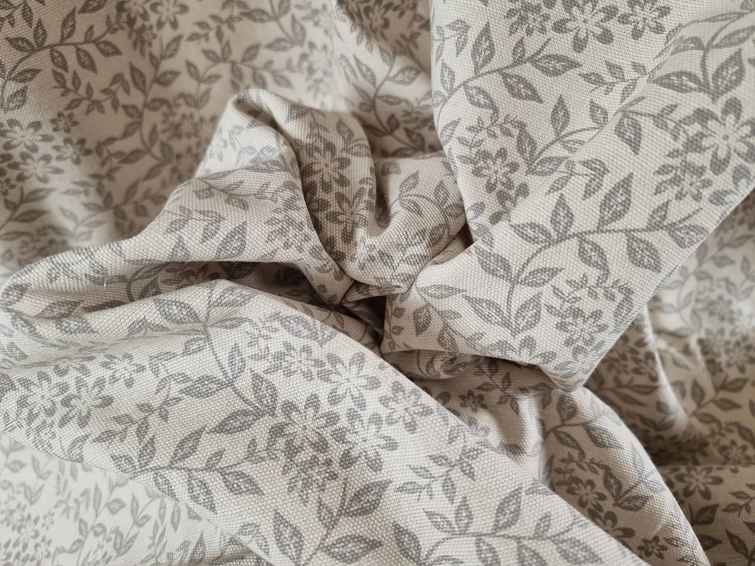 Tende - Cortina di cotone Lilja (grigio)