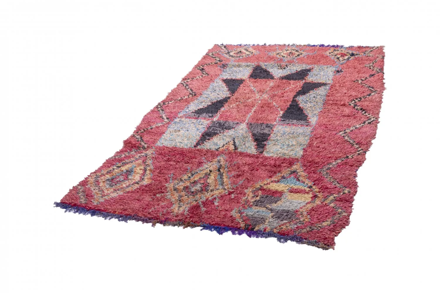 Tappeto Berberi Dal Marocco Boucherouite 255 x 150 cm