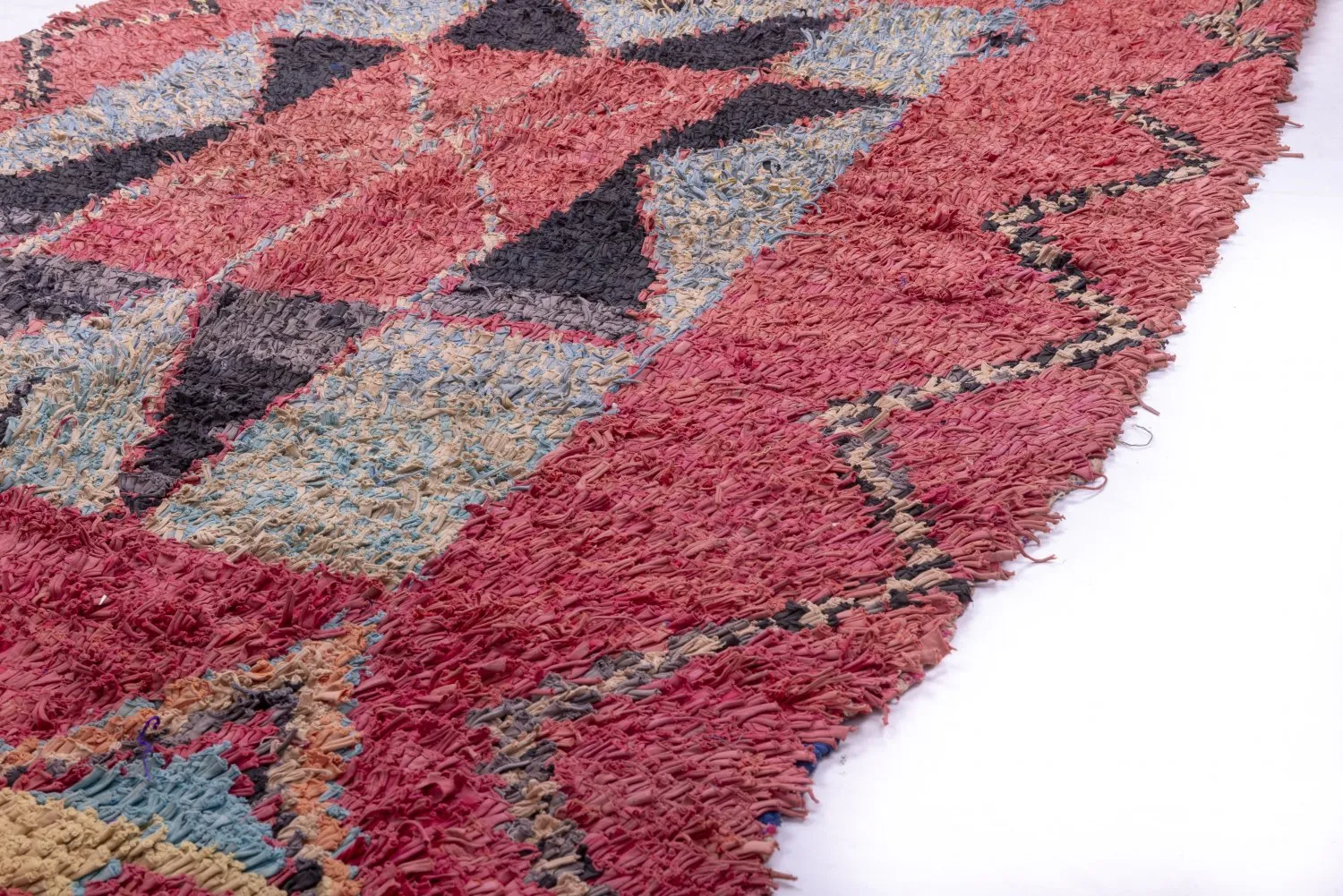 Tappeto Berberi Dal Marocco Boucherouite 255 x 150 cm