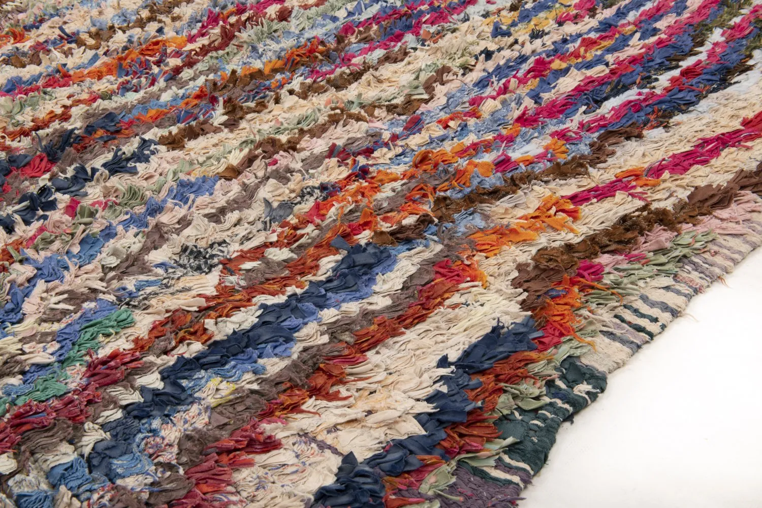 Tappeto Berberi Dal Marocco Boucherouite 195 x 150 cm