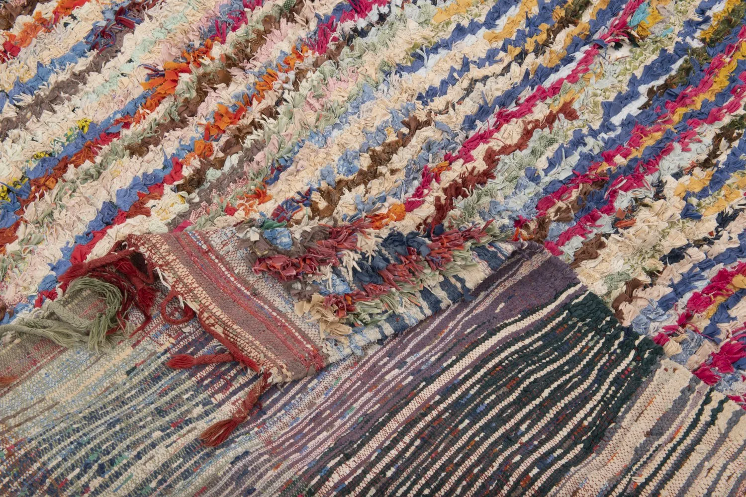 Tappeto Berberi Dal Marocco Boucherouite 195 x 150 cm