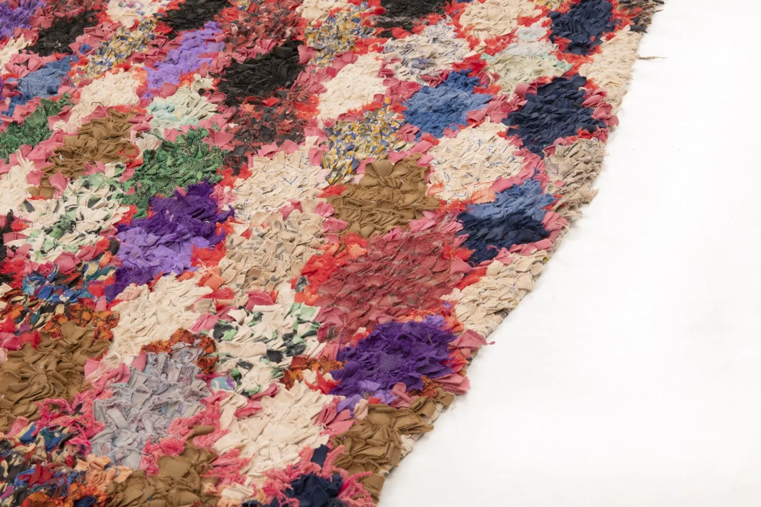 Tappeto Berberi Dal Marocco Boucherouite 295 x 120 cm