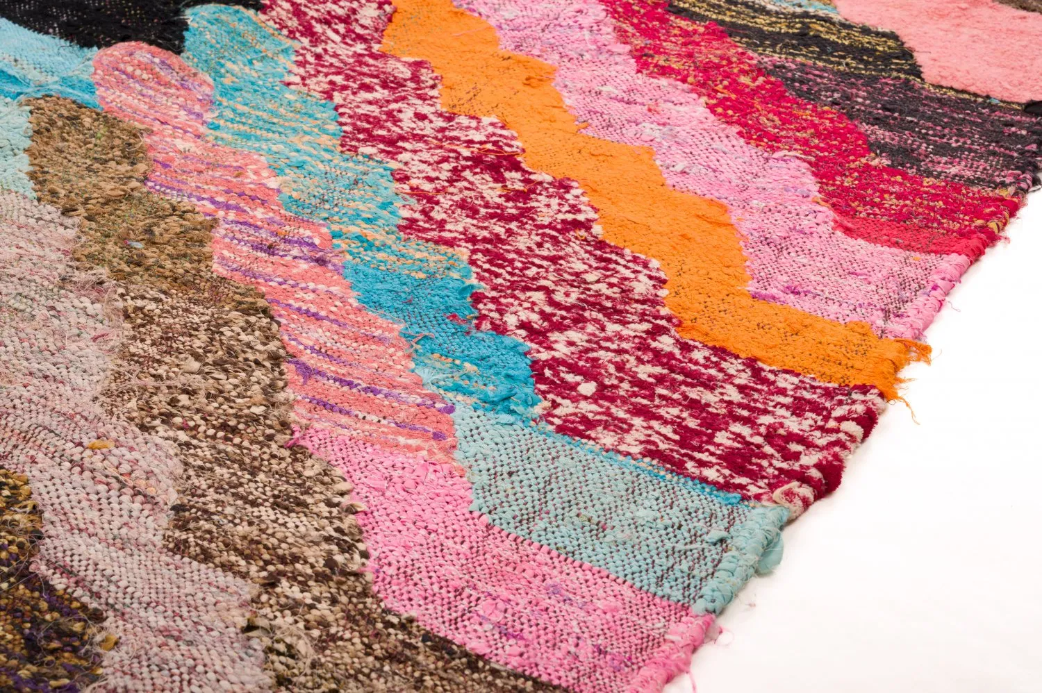 Tappeto Berberi Dal Marocco Boucherouite 125 x 250 cm
