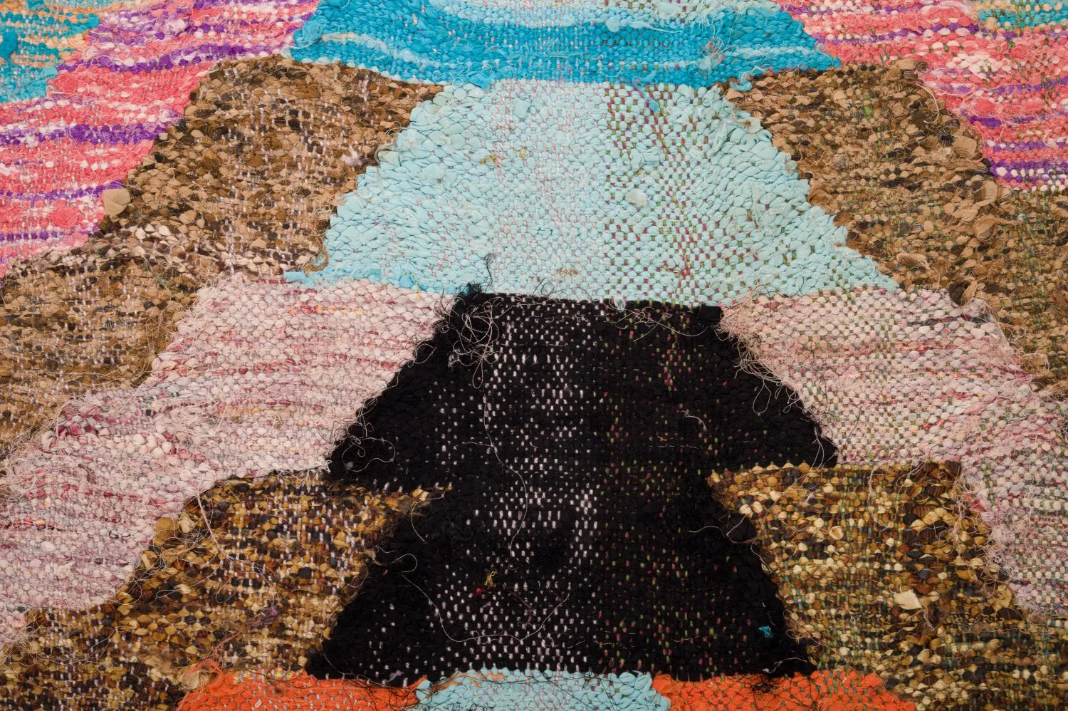 Tappeto Berberi Dal Marocco Boucherouite 125 x 250 cm