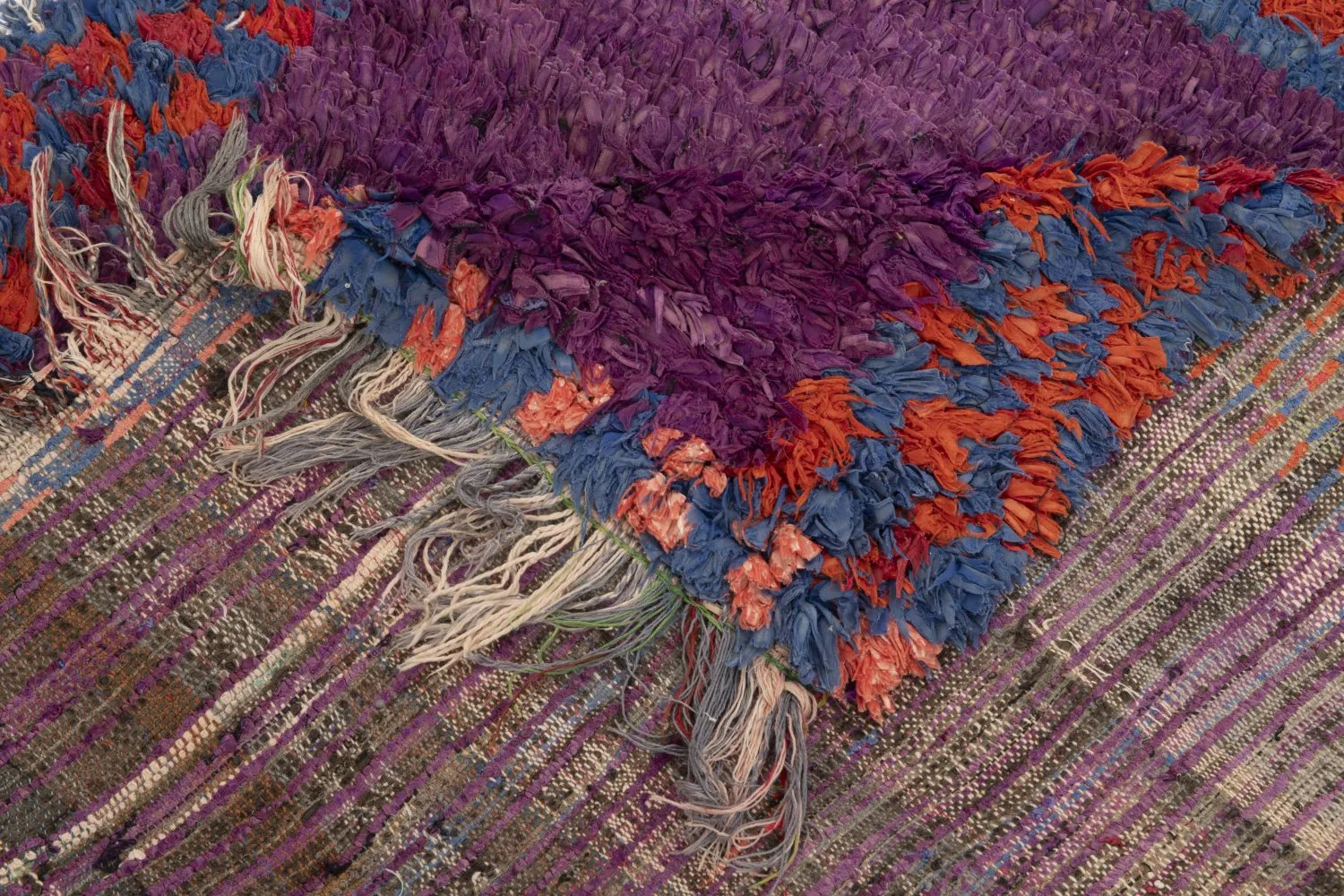 Tappeto Berberi Dal Marocco Boucherouite 240 x 130 cm