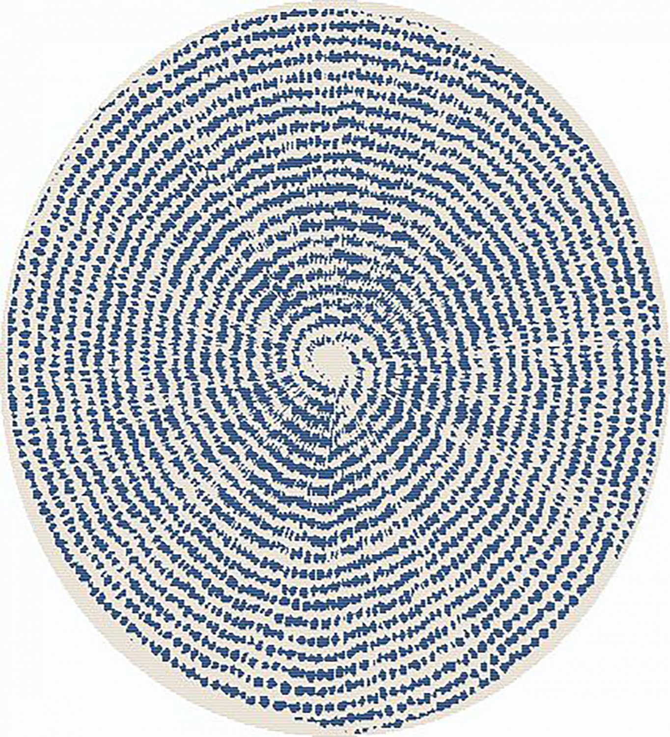 Tappeto rotondo - Brussels Swirl (blu)