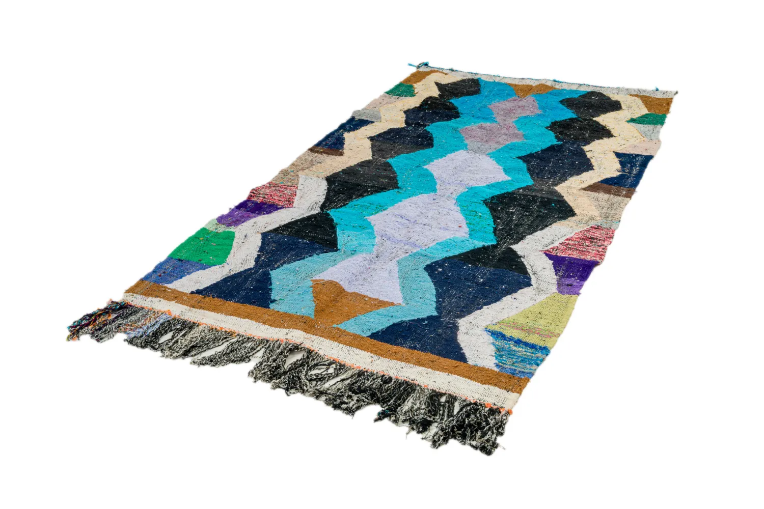 Tappeto Berberi Dal Marocco Boucherouite 155 x 250 cm