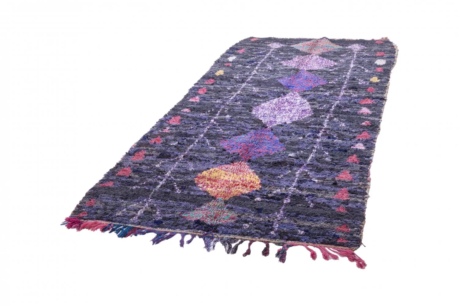 Tappeto Berberi Dal Marocco Boucherouite 285 x 135 cm