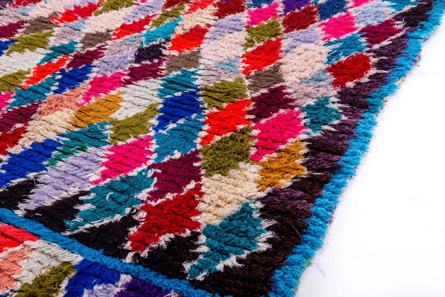 Tappeto Berberi Dal Marocco Boucherouite 225 x 105 cm
