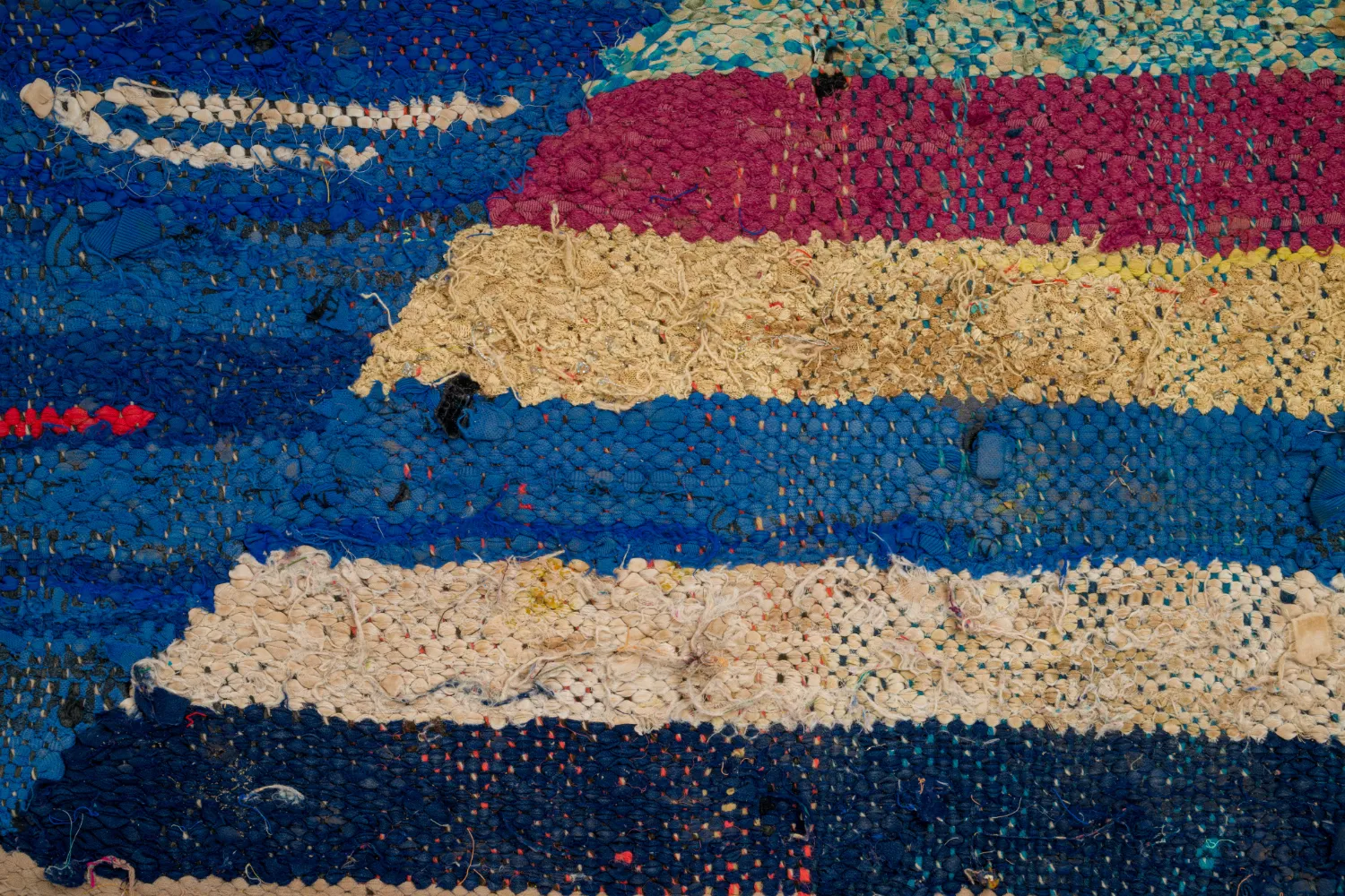Tappeto Berberi Dal Marocco Boucherouite 135 x 230 cm