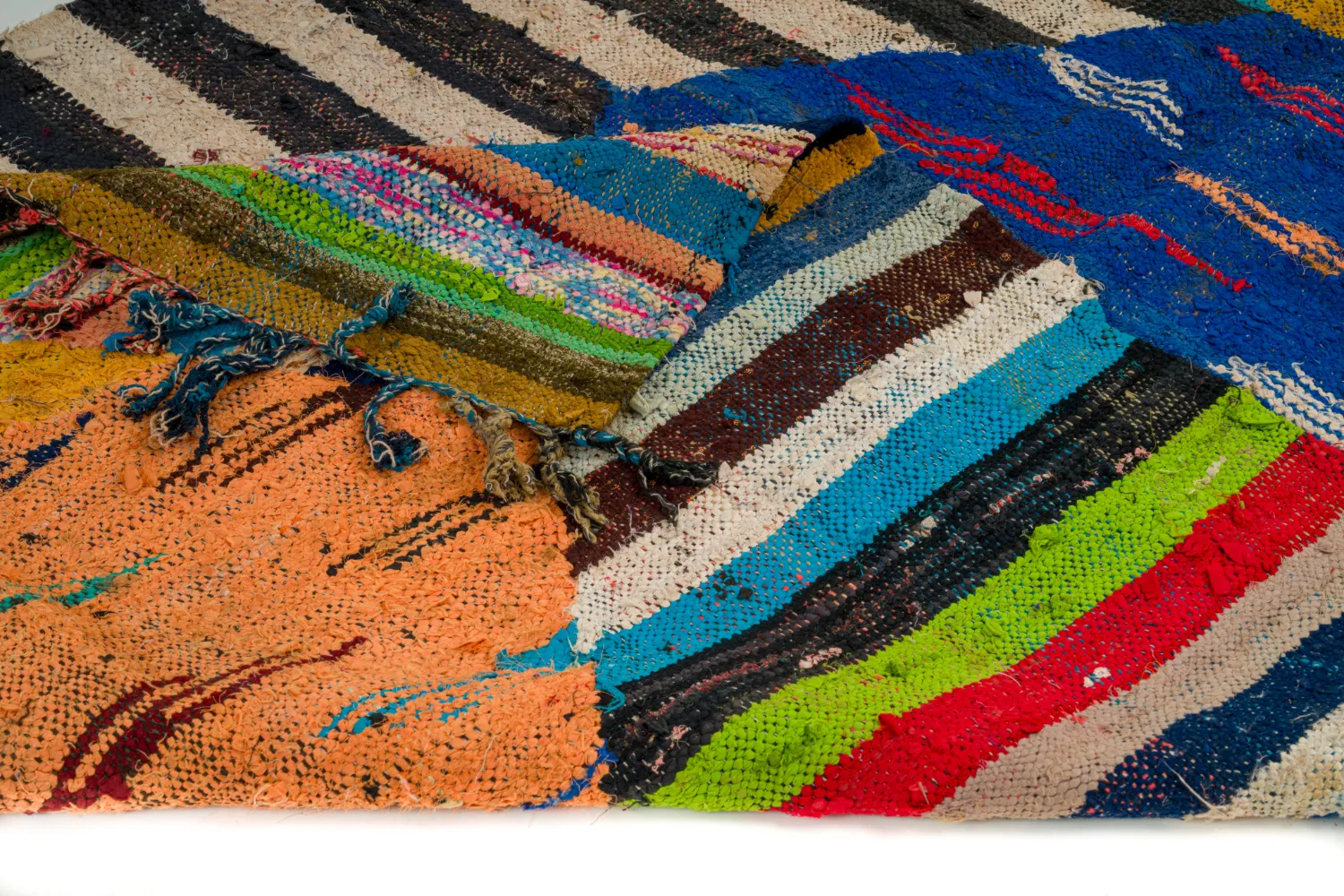 Tappeto Berberi Dal Marocco Boucherouite 135 x 230 cm