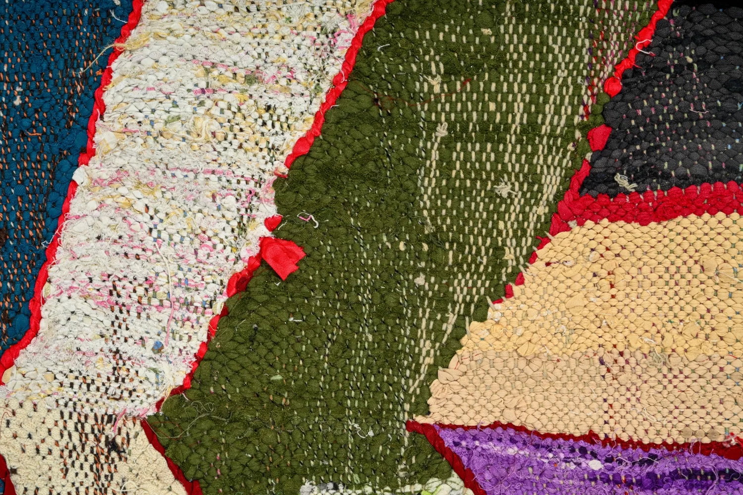 Tappeto Berberi Dal Marocco Boucherouite 140 x 250 cm
