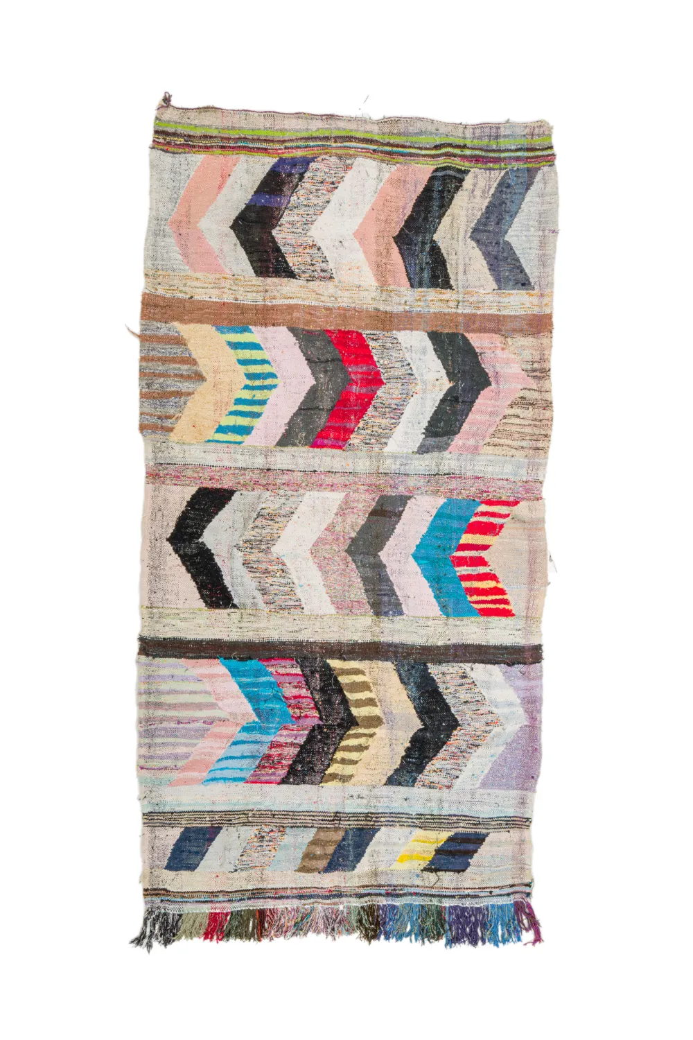 Tappeto Berberi Dal Marocco Boucherouite 155 x 305 cm