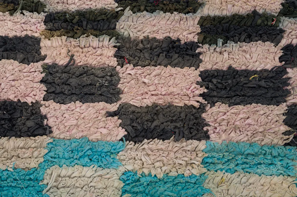 Tappeto Berberi Dal Marocco Boucherouite 320 x 160 cm