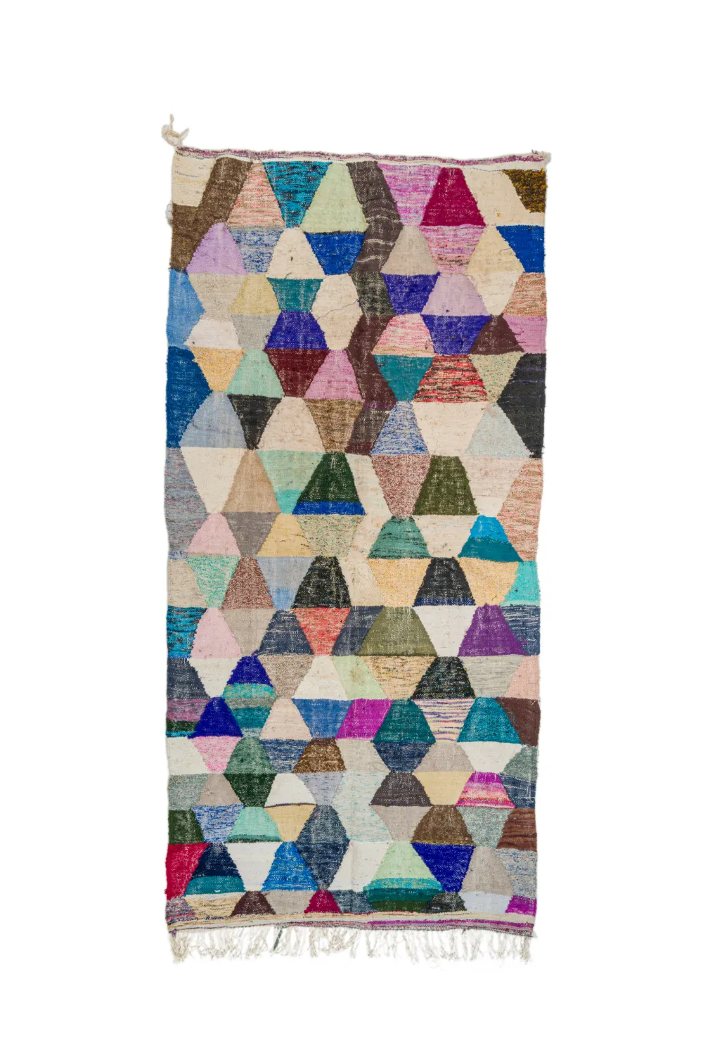 Tappeto Berberi Dal Marocco Boucherouite 150 x 305 cm