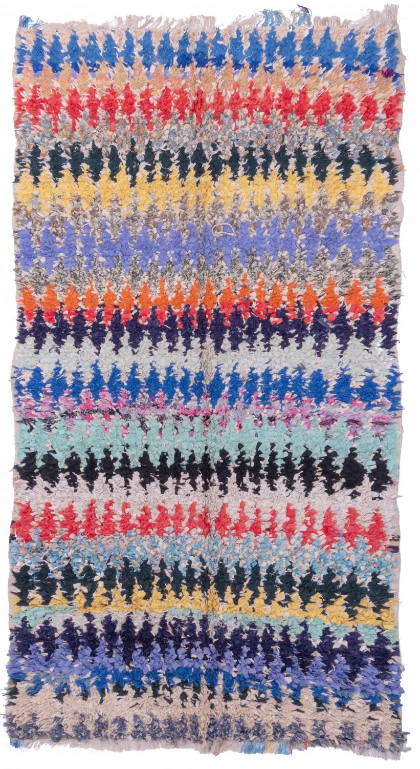 Tappeto Berberi Dal Marocco Boucherouite 230 x 125 cm