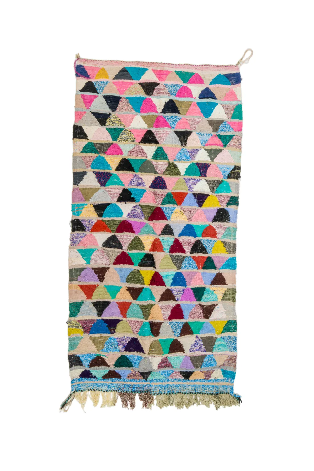 Tappeto Berberi Dal Marocco Boucherouite 125 x 255 cm