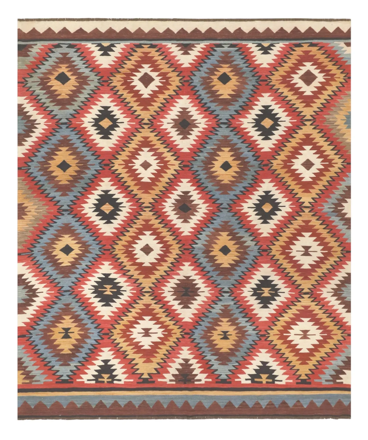 Tappeto Orientale - Hazara Kelim Hand Woven - 247 x 288 cm