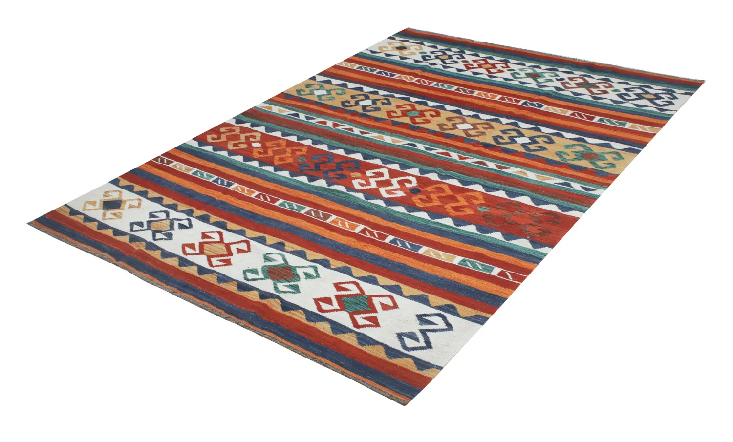 Tappeto Orientale - Hazara Kelim Hand Woven - 205 x 287 cm